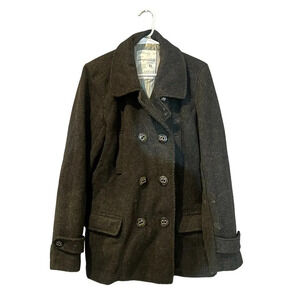 Aeropostale Double Breasted Wool Coat Size XL‎